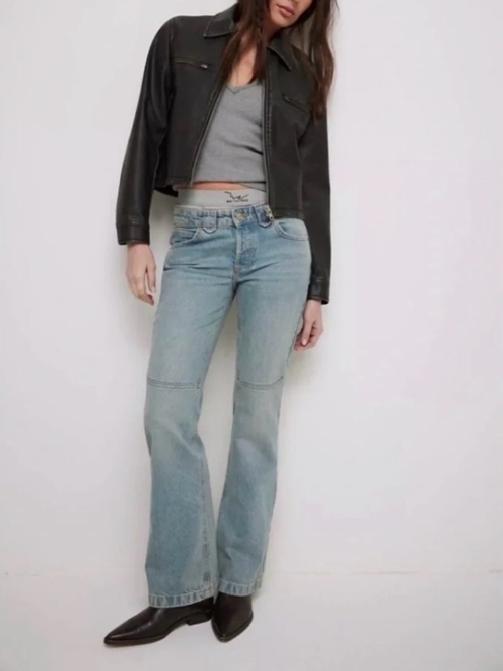 Free People We The Free Flora Low-Rise Bootcut Jeans
